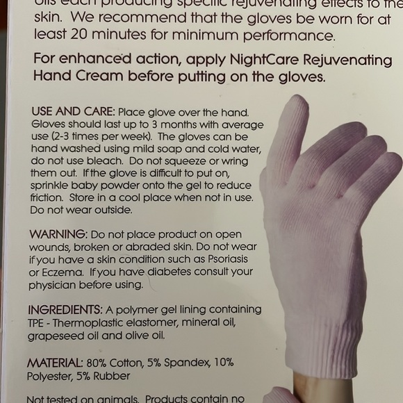 Nightcare Gel Goves with moisturizing gel line gloves - Picture 6 of 7